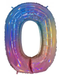 0 Megaloon Rainbow Holographische Folienzahlen 40in100cm