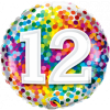 Folienballon zum 12. Geburtstag