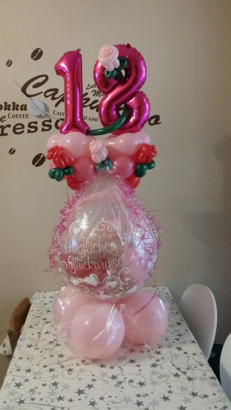 Geschenkballon zum 18. Geburtstag