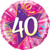 Folienballon zum 40. Geburtstag