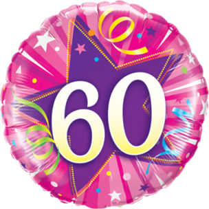 Folienballon zum 60. Geburtstag