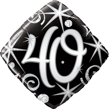 Folienballon 40. Geburtstag, Salino, Kissen,
