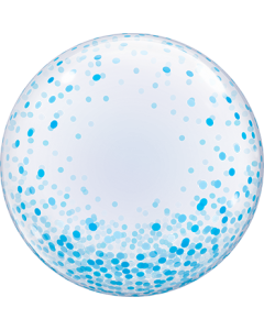 Deco-Bubble mit Blauen Konfetti Druck