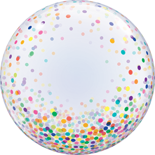 Deco-Bubble mit Bunten Konfetti Druck