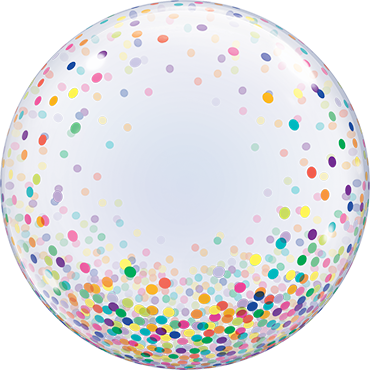 Deco-Bubble mit Bunten Konfetti Druck