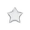 Folienballon als Stern in Chrome-Silber 50 cm