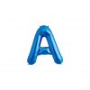 Folienballon Alphabet ABC Buchstabe A in Blau 34cm