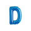 Folienballon Alphabet ABC Buchstabe D in Blau 34cm