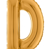 Buchstabe D in Gold