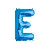 Folienballon Alphabet ABC Buchstabe E in Blau 34cm