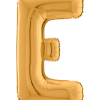 Buchstabe E in Gold