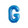 Folienballon Alphabet ABC Buchstabe G in Blau 34cm