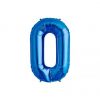 Folienballon Alphabet ABC Buchstabe O in Blau 34cm