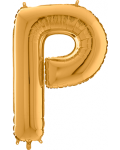 Buchstabe P in Gold