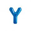 Folienballon Alphabet ABC Buchstabe Y in Blau 34cm