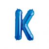 Folienballon Alphabet ABC Buchstabe K in Blau 34cm