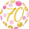 Folienballon zum 70. Geburtstag Siebzigster