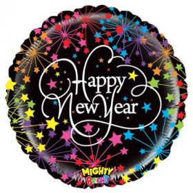 Folienballon, Sylvester, Happy New Year, Heliumballon, Frohes Neues Jahr,