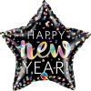 Folienballon, Stern, Sylvester, Happy New Year, Heliumballon, Frohes Neues Jahr,