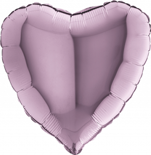 Folienballon als Herz in Lila. Herz 90 cm Groß Babyparty