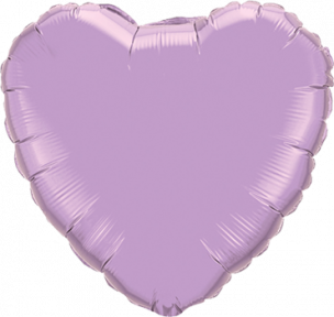 Folienballon Herz Farbe Lavendel 45 cm