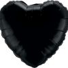 Folienballon Herz in der Farbe Schwarz