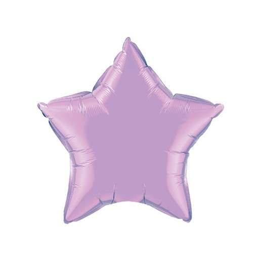 Folienballon Stern in der Farbe Lavendel (Lila) 50 cm