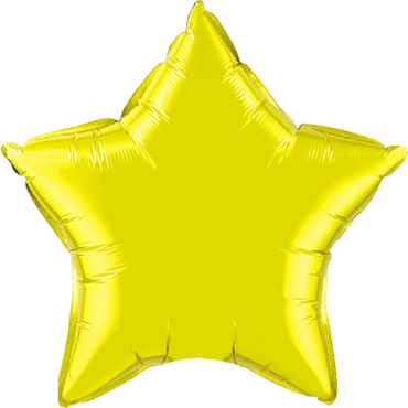 Folienballon Stern Zitronen Gelb 50 cm